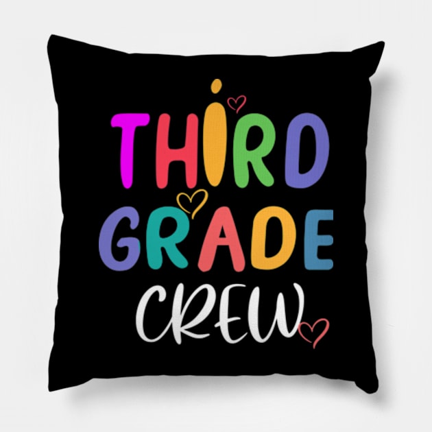 third grade crew Pillow by credittee