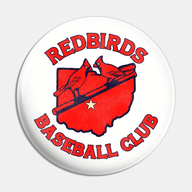 Defunct Columbus Redbirds Baseball Team Pin by Defunctland