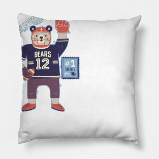 American Football Bear Pillow