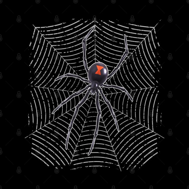 spider on the web by Macphisto Shirts