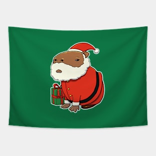 Capybara Christmas Santa Costume Tapestry