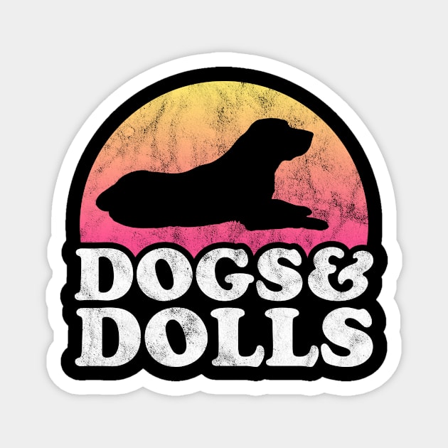 Dogs and Dolls Dog and Doll Gift Magnet by JKFDesigns