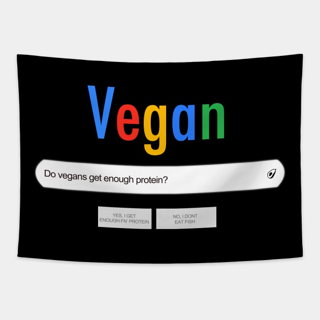 The Vegan Misconception Tapestry by LikeMindedDesigns