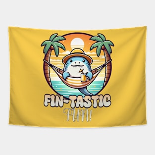 beach shark Tapestry