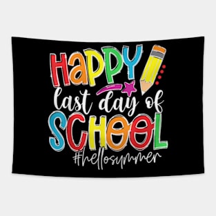 Happy Last Day Of School Teacher Kids Graduation Last Day Tapestry