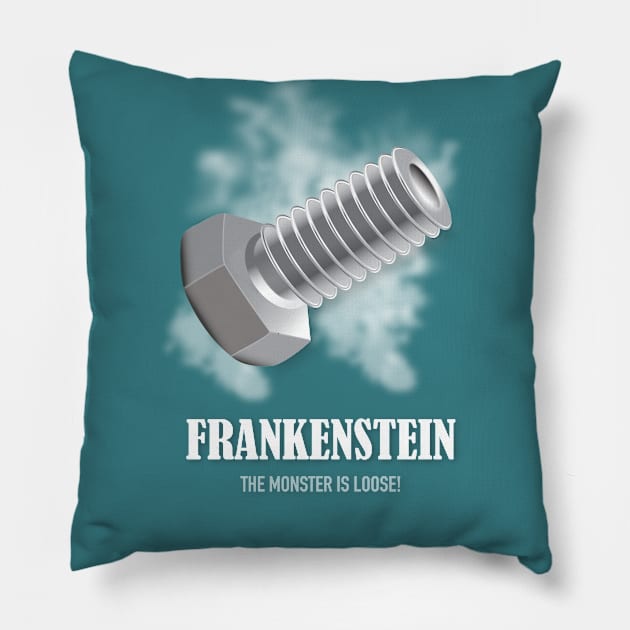 Frankenstein - Alternative Movie Poster Pillow by MoviePosterBoy