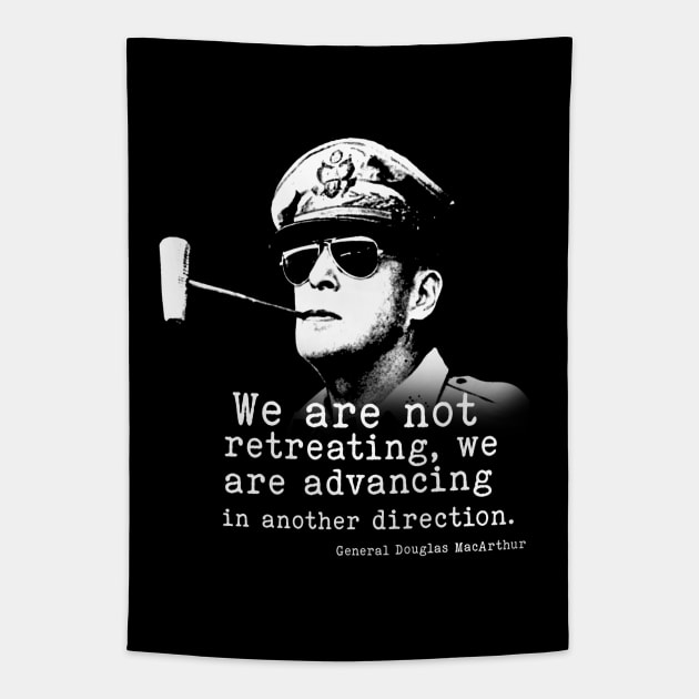 General Douglas MacArthur | WW2 Quote Tapestry by Distant War