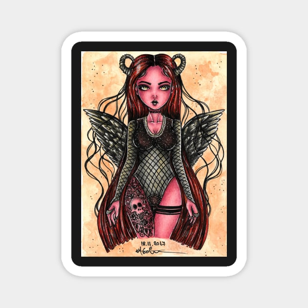 "Lilith" Magnet by DrawingsInBloom