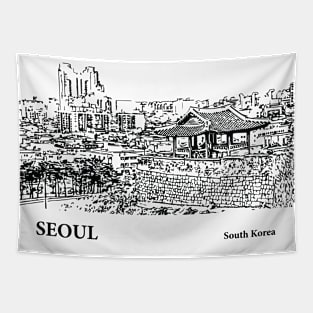 Seoul - South Korea Tapestry