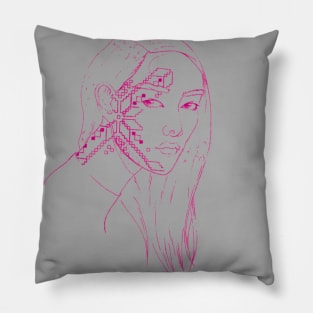 Mesmerizing drawing beauty face Pillow