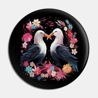 Albatross Couple Valentine Pin