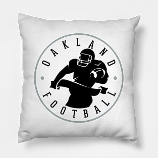 Oakland  Football Team Color Pillow