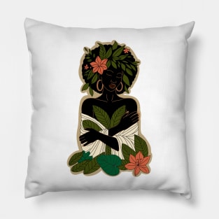 African queen of nature Pillow