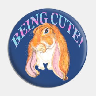 ENGLISH LOP BEING CUTE Pin