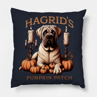 Hagrid's Pumpkin Vintage Mastiff Dog Fang Pillow