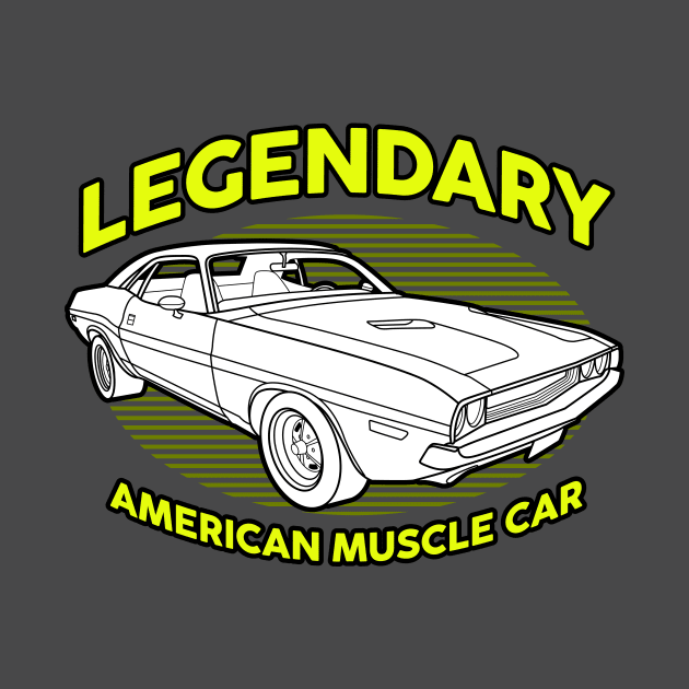 Legendary American Muscle Car by Drumsartco