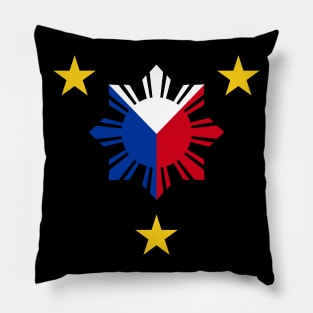 3 Stars and a Sun Philippines Pillow