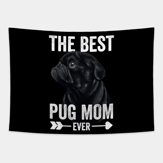 Best Pug Mom Ever Mothers Day Black Pug Black Pug Gifts