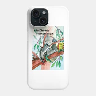 Koala Christmas card Phone Case