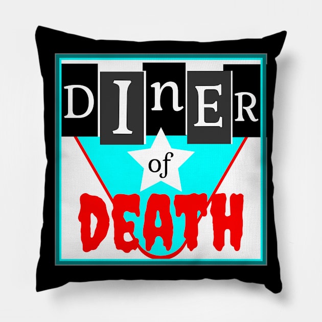 Diner of Death Pillow by L'Appel du Vide Designs by Danielle Canonico