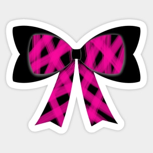 Cute Pink Bow Sticker for Sale by The Sticker Shop