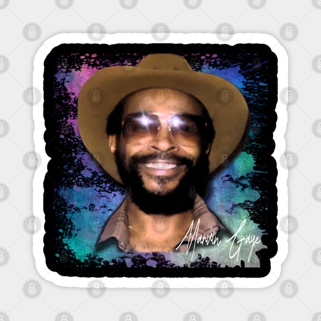 marvin gaye-Splash Paint Limitid Edition Magnet by Hursed