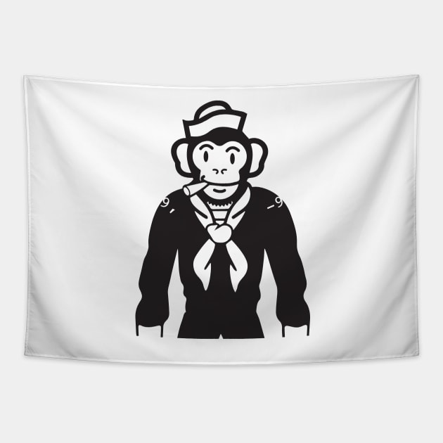 Sailor Monkey Tapestry by thebuggalo