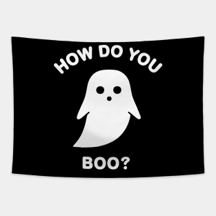 How Do You Boo? Halloween Ghost BoomBoomInk Tapestry