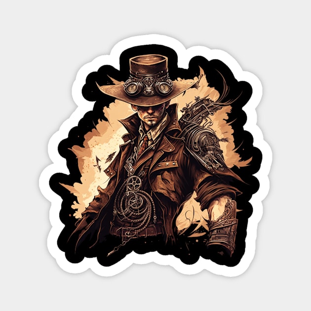 steampunk mage Magnet by Trontee