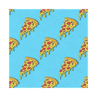 Bright Pizza Pattern T-Shirt