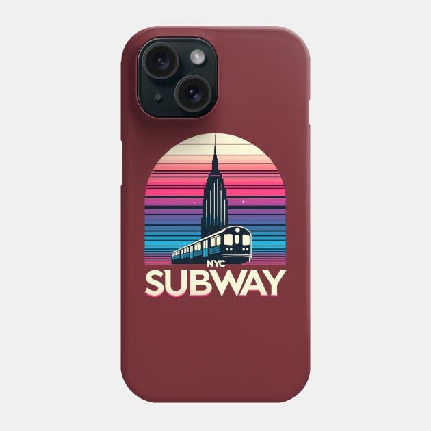 NYC Subway Phone Case by Vehicles-Art