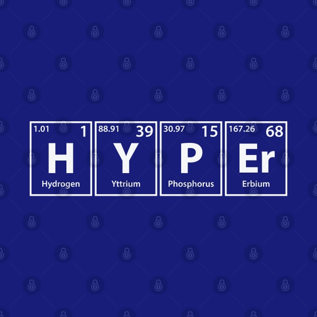 Hyper (H-Y-P-Er) Periodic Elements Spelling by cerebrands