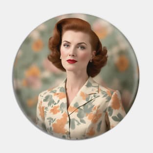 1950s Glam Woman Pin