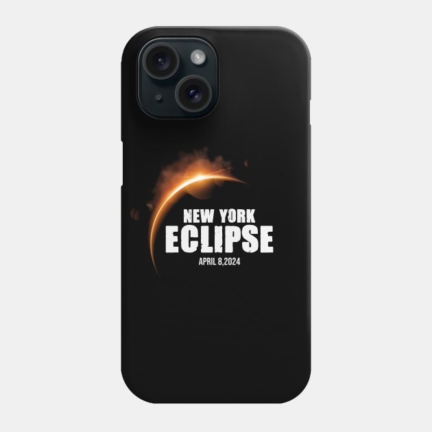 New York Eclipse April 8 2024 Phone Case by storyofluke