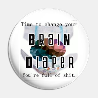 Brain Diaper Pin