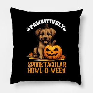 Pawsitively Spooktacular Howl-o-ween Dog Costume Pillow