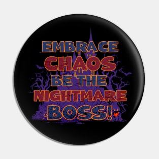 Embrace the Nightmare this Halloween Pin