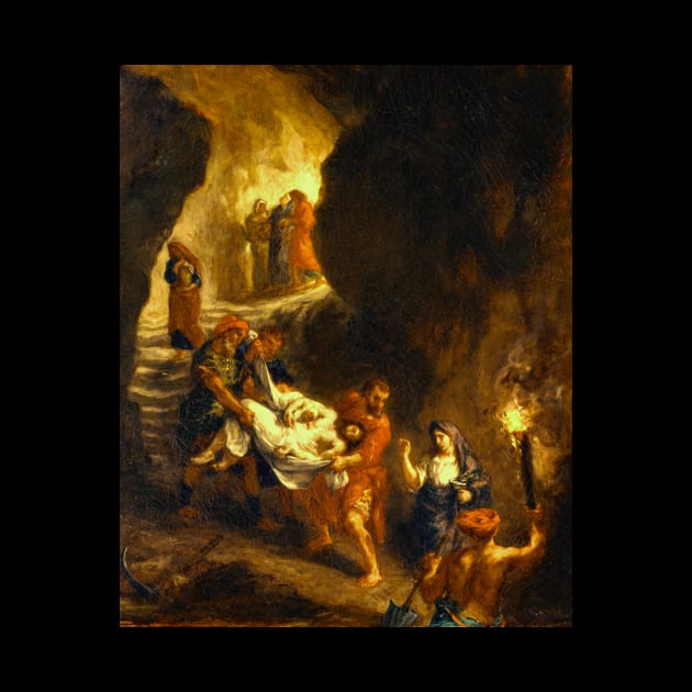 High Resolution Eugène Delacroix Christ Carried Down to the Tomb 1859 by tiokvadrat