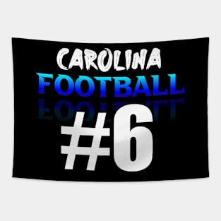 Carolina Football #6 Jersey - Graphic Sports Tapestry