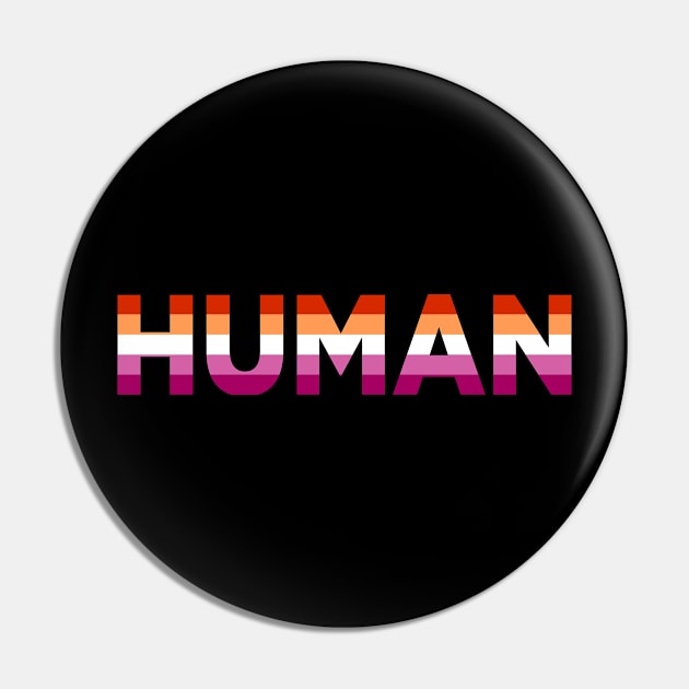 Lesbian Human Pin by Pridish