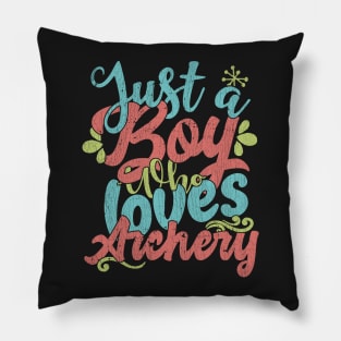 Just A Boy Who Loves Archery Gift product Pillow