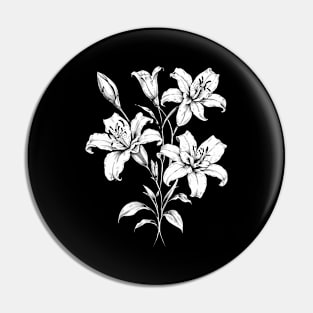 Lily Monochrome Pin