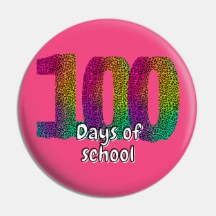 100 days of school neon Pin