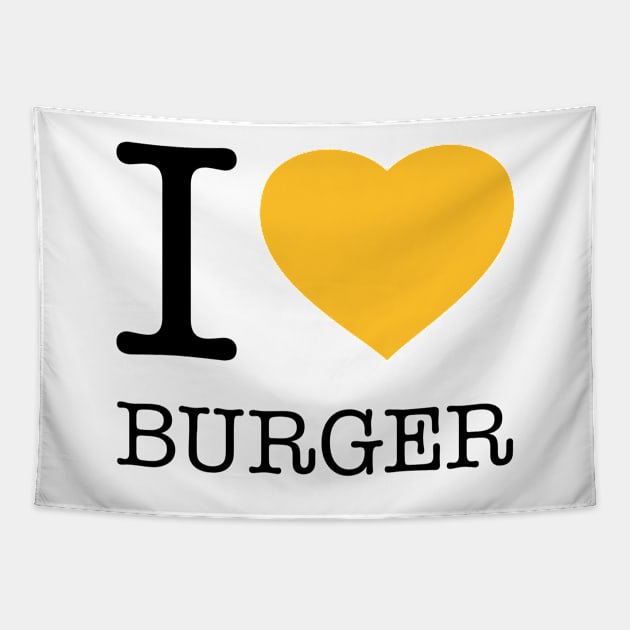 I LOVE BURGER Tapestry by eyesblau