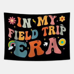 In My Field Trip Era Retro Groovy Teacher Field Day 2024 Tapestry