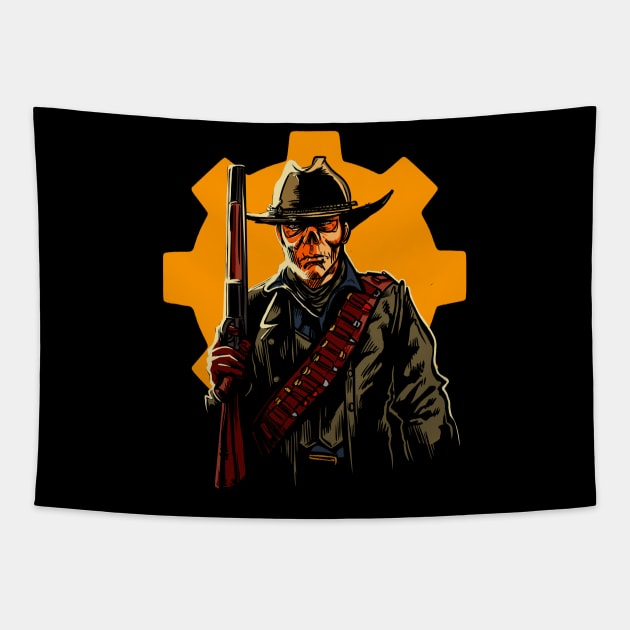 Red Dead Ghoul Tapestry by AndreusD