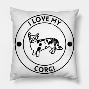 I Love My Corgi For Dog Lovers Pillow