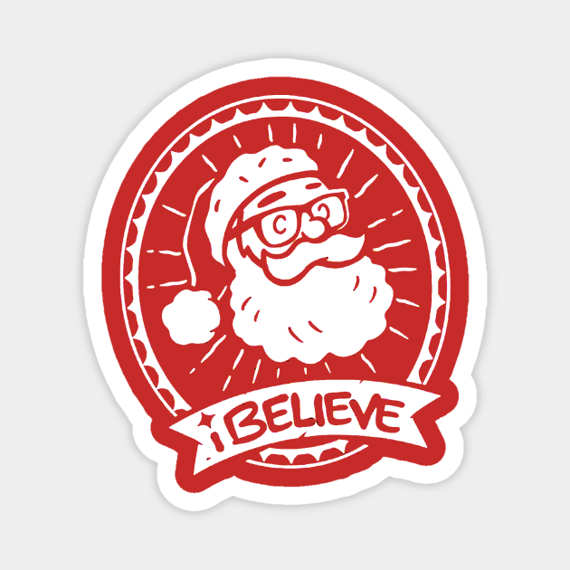 I Believe  Christmas Magnet by inkelelowor