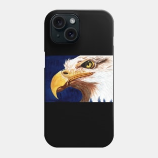 Eagle Watercolor Portrait Phone Case