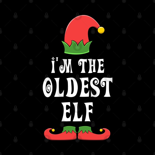 Oldest Elf for Matching Family Group by jkshirts